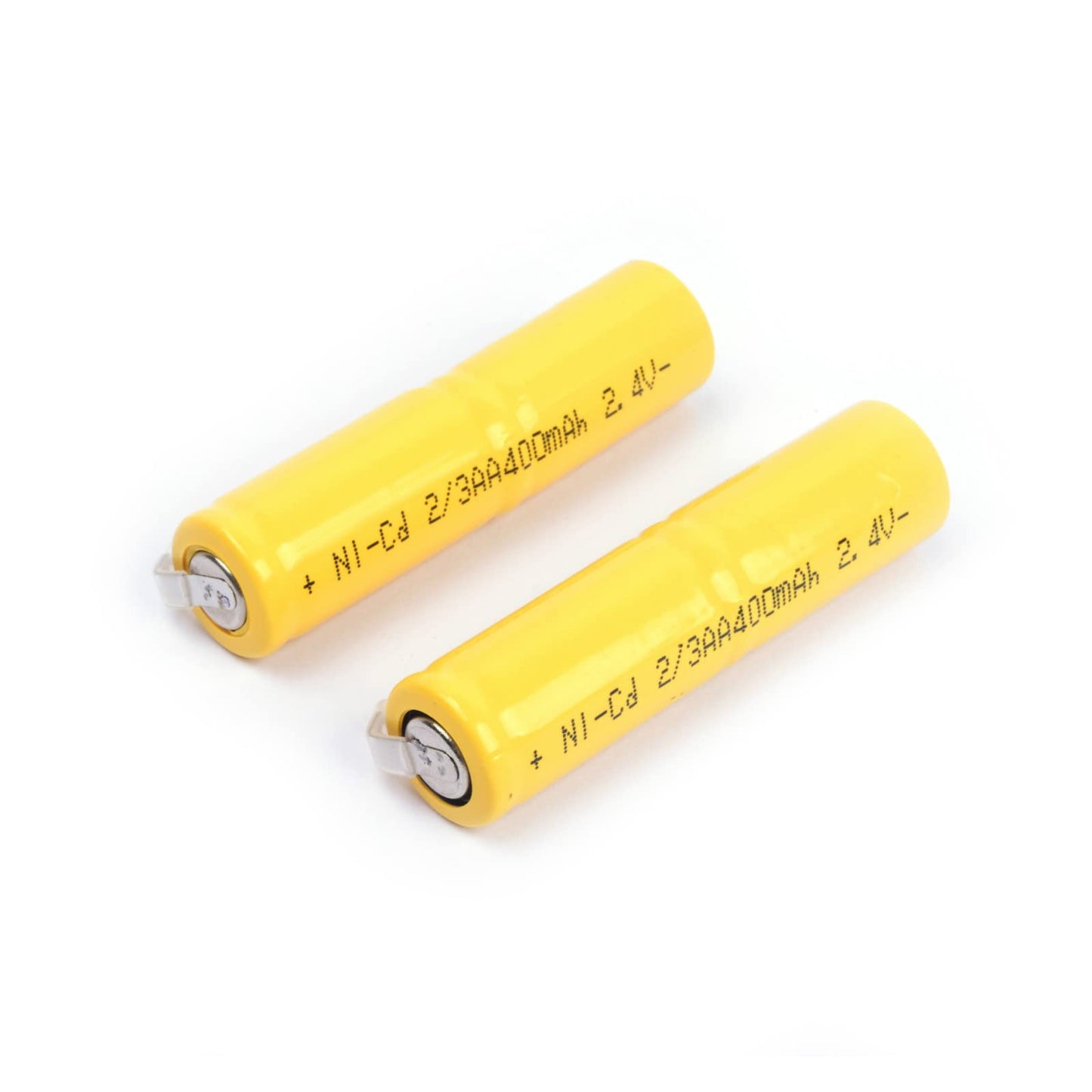 RGYDFTYGH 2.4V AA Battery 400mAh Ni-CD 2/3 AA 2.4V Rechargeable Battery with Welding Tab for Electric Shaver Razor LED Light 2/3AA 2pcs Beauty and Personal Care RGYDFTYGH