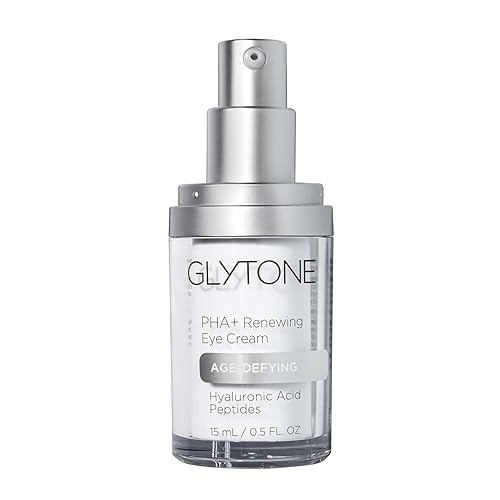 Glytone Age-Defying PHA+ Renewing Eye Cream for Wrinkles| Anti aging Under Eye Cream with Hyaluronic Acid Peptides| Targets Puffiness, Bags, Wrinkles