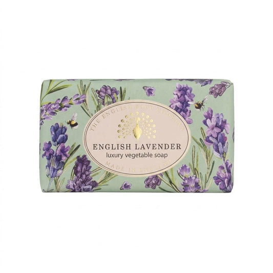 The English Soap Company English Lavender Luxury Vegetable Soap Bar Beauty & Personal Care The English Soap Company
