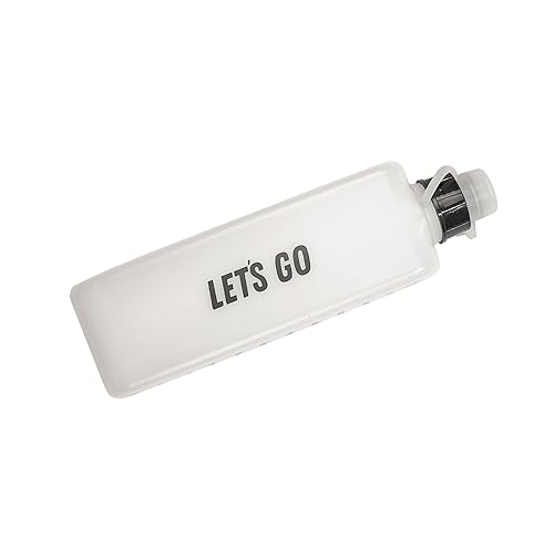 Sprigs Lets Go Curved Water Bottle for Running, 300 ml, Leak Proof Top, BPA Free, Fits 3 Pocket Belt (Black Let's Go, 300 ML)