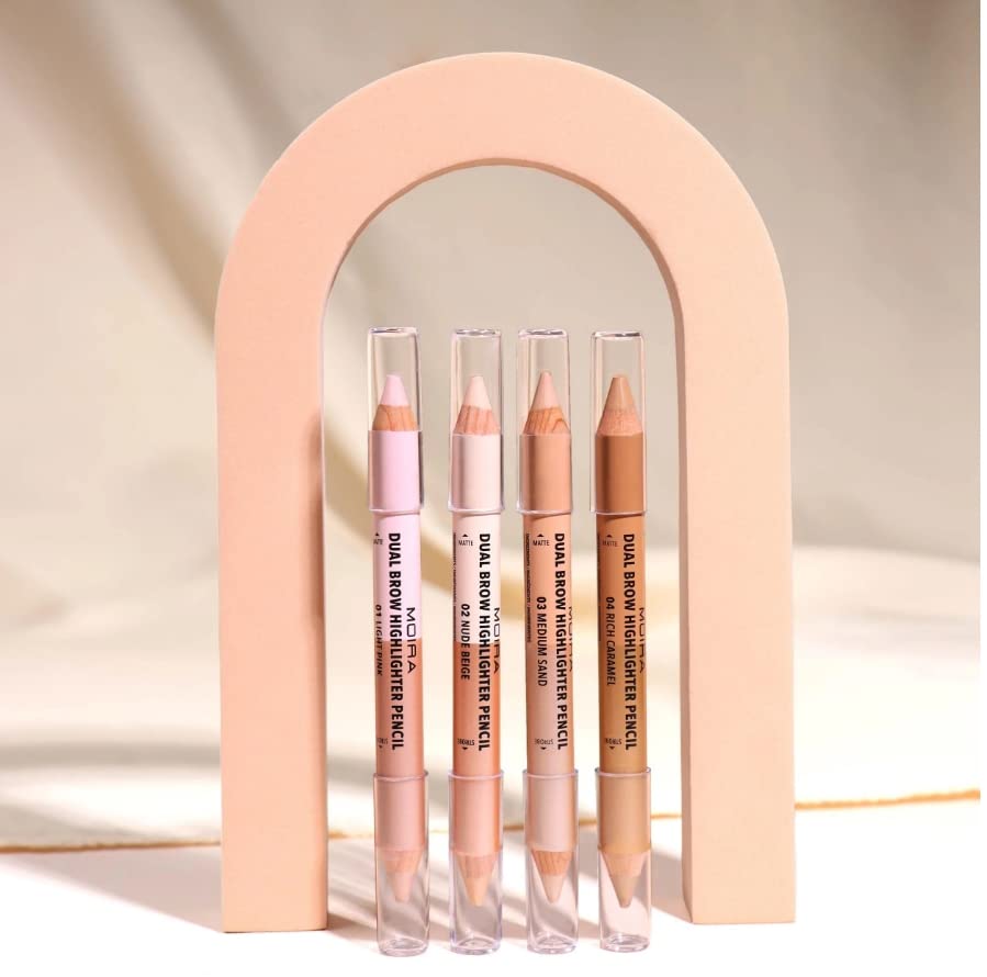 Dual Brow Highlighter Pencil (002, Nude Beige)