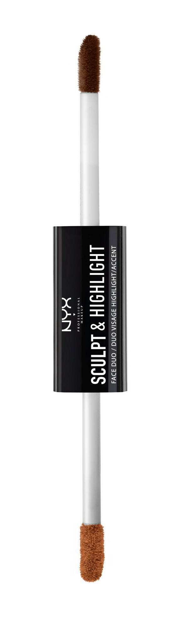 NYX Professional Makeup Sculpt & Highlight Face Duo, Espresso/Honey, 0.34 Ounce