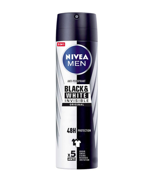 Nivea Men Black & White Invisible Deo Spray 200 Ml Beauty and Personal Care NIVEA MEN