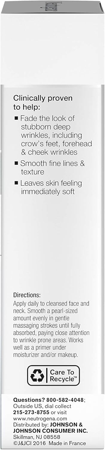 Neutrogena Rapid Wrinkle Repair Anti-Wrinkle Serum with Retinol, Hyaluronic Acid, and Glucose Complex Retinol Booster, 1 fl. oz