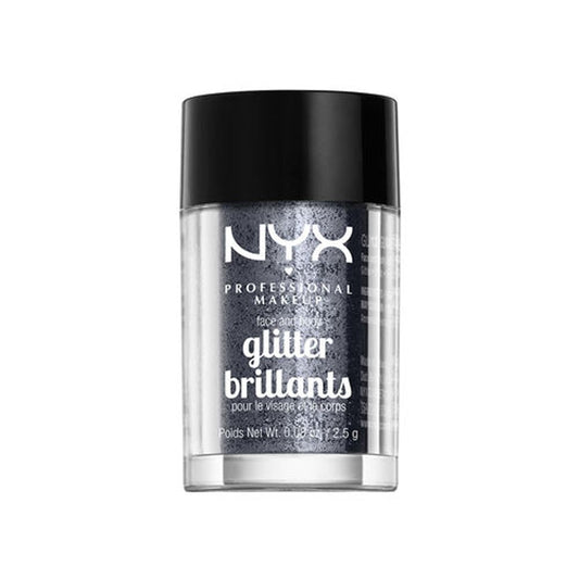 NYX PROFESSIONAL MAKEUP Face & Body Glitter, Gunmetal