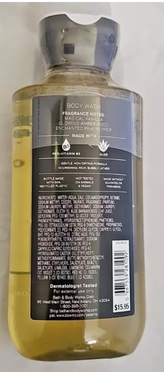 Bath & Body Works Wicked Vanilla Woods Body Lotion and Body Gel Wash 2 Piece Set Beauty & Personal Care Bath & Body Works