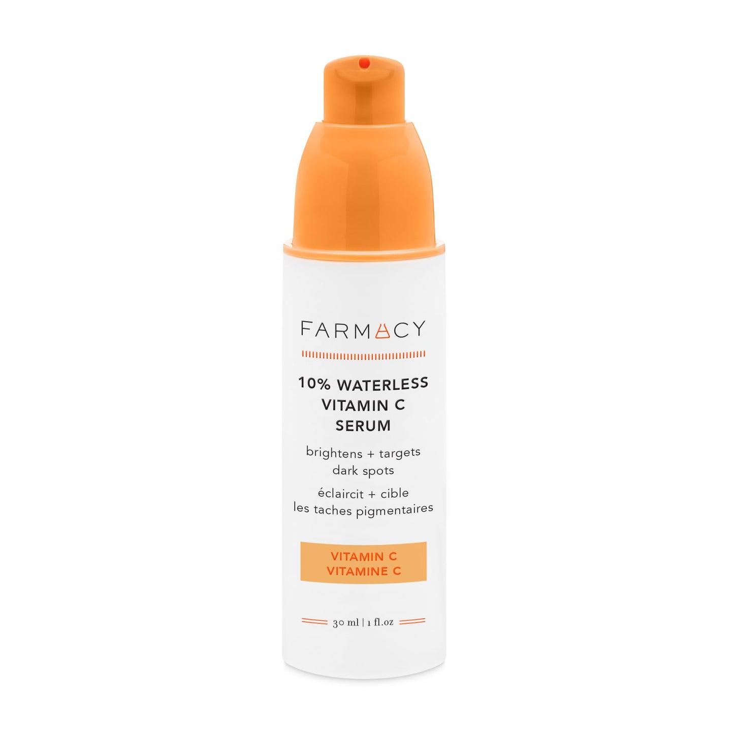 Farmacy 10% Vitamin C Serum for Face - Brightening Vitamin C Face Serum to Firm + Smooth Skin Texture - L Ascorbic Acid + Tangerine Peel Infused Skin