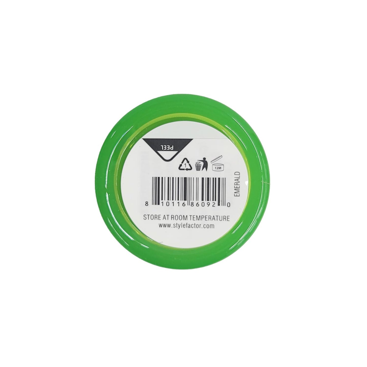 Style Factor Edge Booster Extra Strength and Moisture Rich Pomade 0.85oz Mini Travel Size (0.85oz, Pack of 1, Emerald)