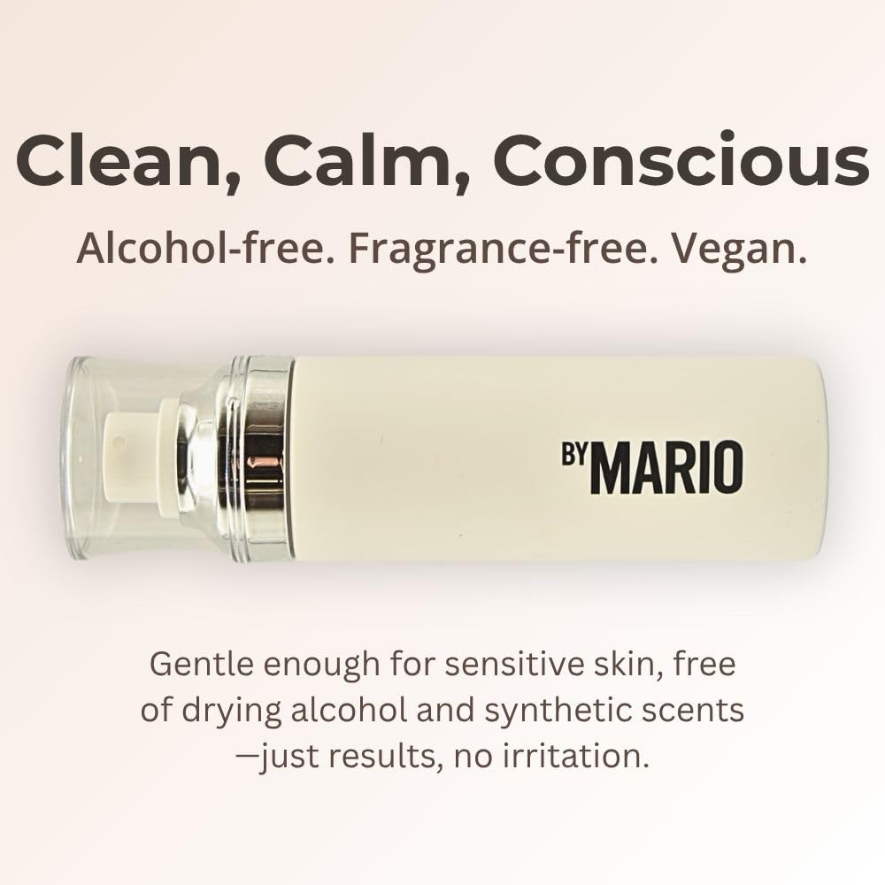 MAKEUP BY MARIO SurrealSkin 16HR Soft Setting Spray, Alcohol-Free, Hydrating Mist for Natural, Long-Lasting Makeup, with Hyaluronic Acid & Vitamin C