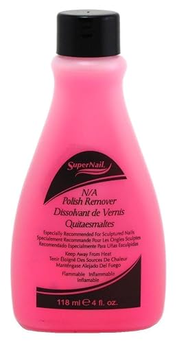Super Nail 4oz NonAbrasive Polish Remover for Natural Artificial Nails Pink, 4 Fl Oz (401_1) Beauty & Personal Care SuperNail