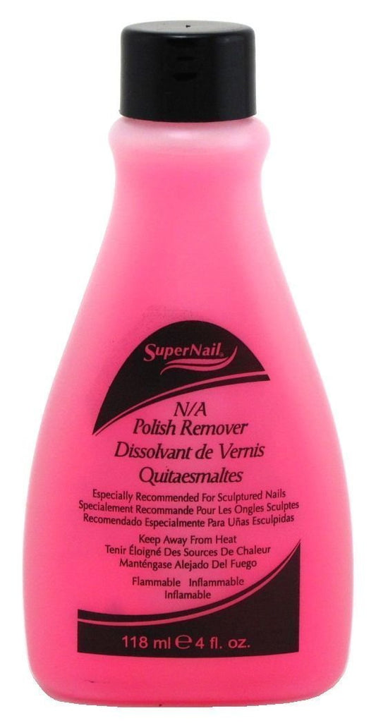 Super Nail 4oz NonAbrasive Polish Remover for Natural Artificial Nails Pink, 4 Fl Oz (401_1) Beauty & Personal Care SuperNail