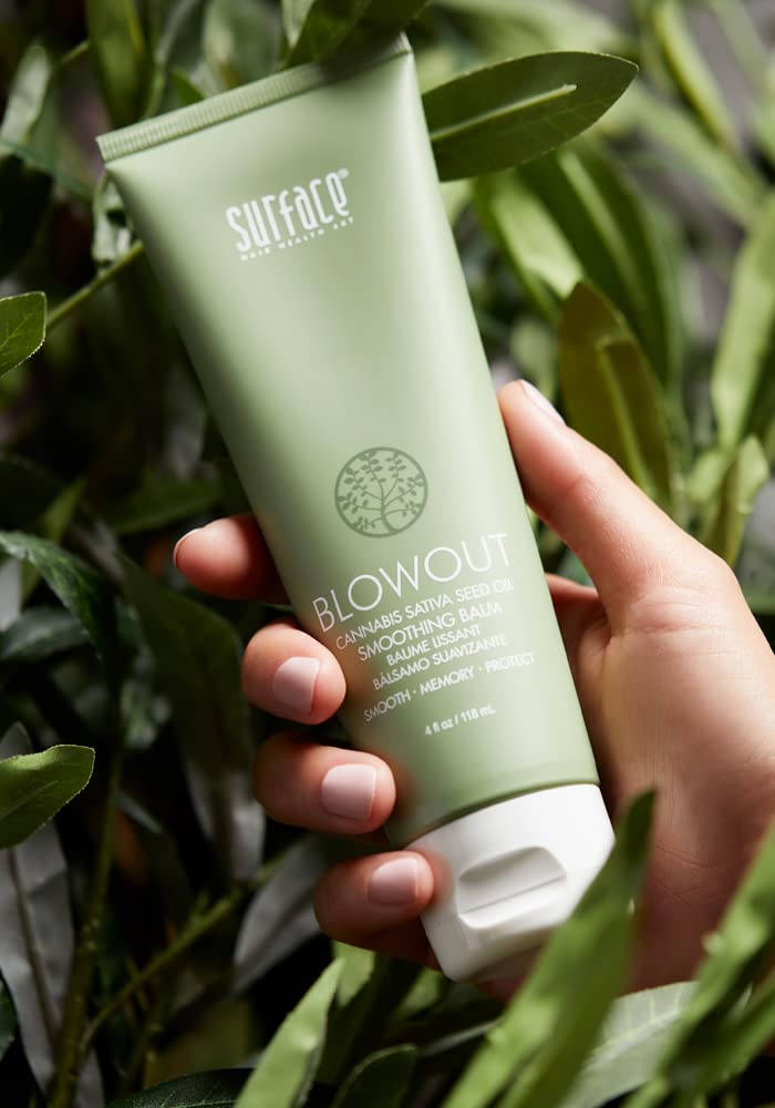 SURFACE Hair Blowout Smoothing Balm- Organic Ingredients for Women and Men, Heat-Resistant with Babassu Oil for Longer Lasting Blowouts - 4 fl oz