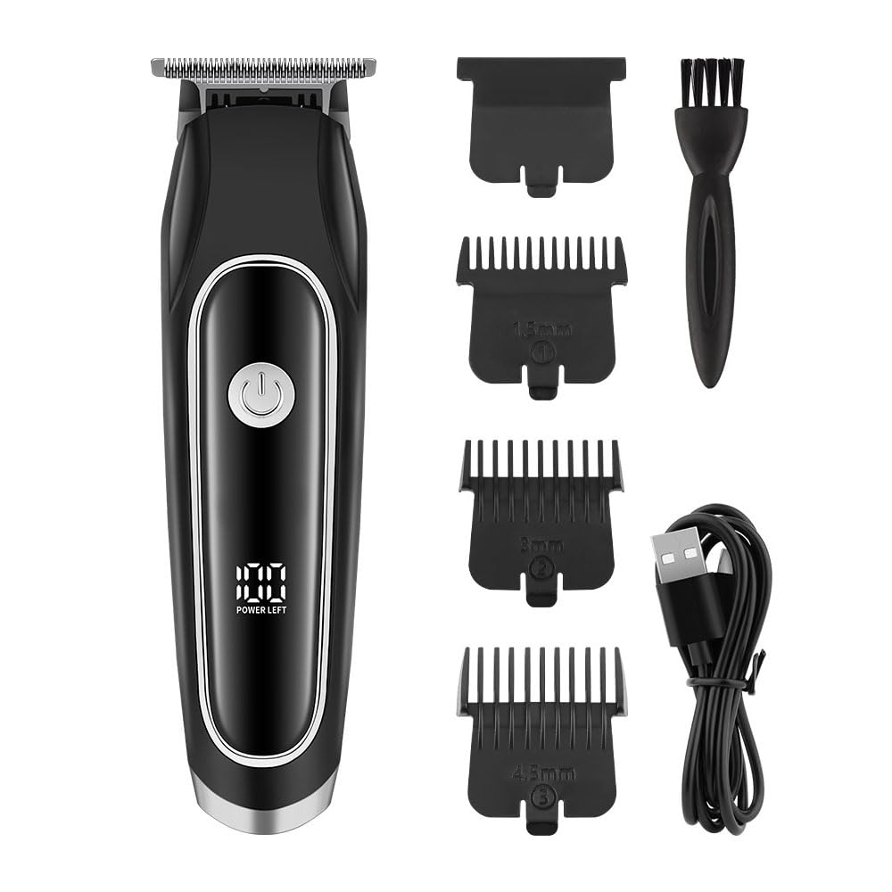 Multifunctional Beards Trimmer Haircut Grooming Kit with LED Display,Powerful Motor,Professional Hair Clippers for Men Electric Cordless Trimmers Kit Beauty and Personal Care QDKVTNDJZ