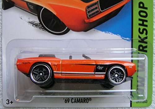 Hot Wheels, 2015 HW Workshop, '69 Camaro [Orange] Die-Cast Vehicle #241/250