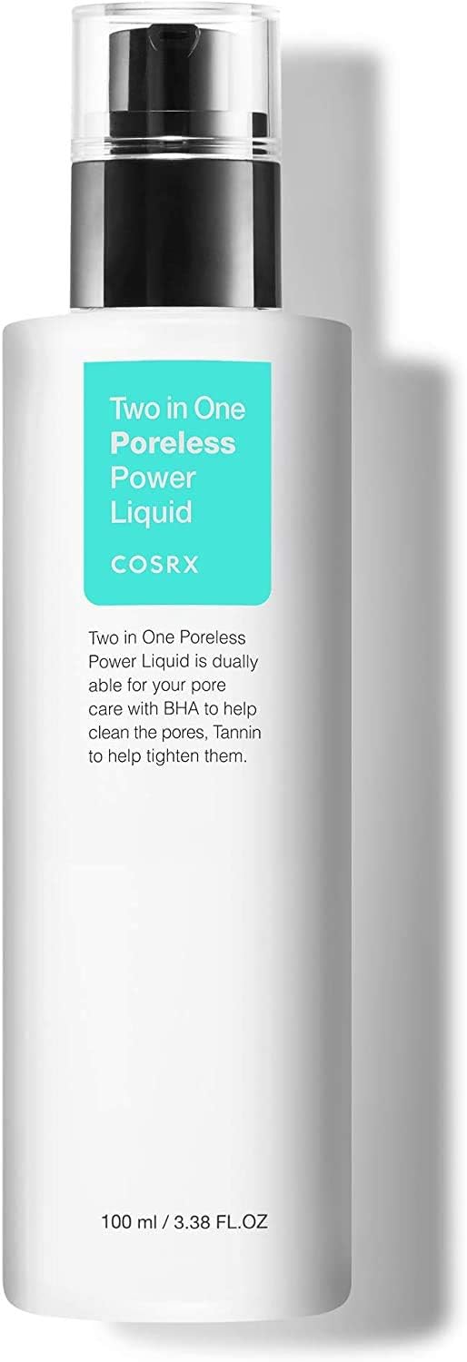 COSRX Two in One Poreless Power Liquid, 100ml / 3.38 fl.oz | Tightening Pores | Korean SkinCare, Animal Testing Free, Paraben Free