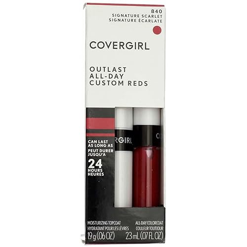 Cg Outlst Lipclr 840 Sig Size 1 Kit Cover Girl Outlast Lipcolor 840 Signature Scarlet 1 Kit
