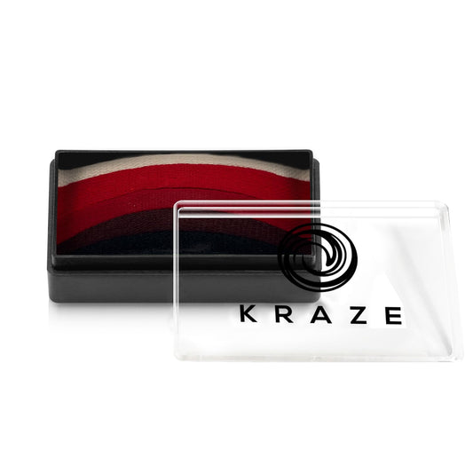 Kraze FX Dome Stroke - Poppy Field by Linnea (25 gm), Professional 1-Stroke Split Cake, Hypoallergenic, Non-Toxic, Water Activated Face & Body