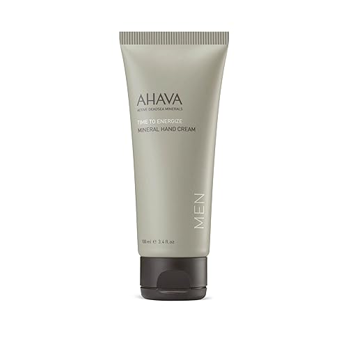 AHAVA Men's Mineral Hand Cream - Nourishing & Fast-Absorbing, Smoothes & Relieves Hands, Prevents Dryness, enriched with G-Force: Ginger Root