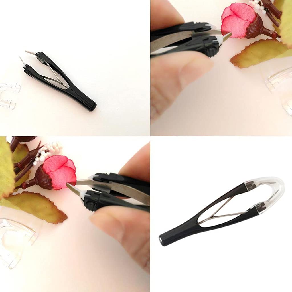 Eyebrow Tweezers Automatically Retractable Slant Tip Face Hair Removal Trimmer Eyelash Clip Makeup Tool Beauty and Personal Care PNAWLLCF