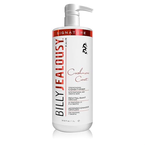 Billy Jealousy Cashmere Coat Hair Conditioner for Men, Strengthening & Hydrating Conditioner Infused with Peppermint, Lemon Fruit & Swertia Extract