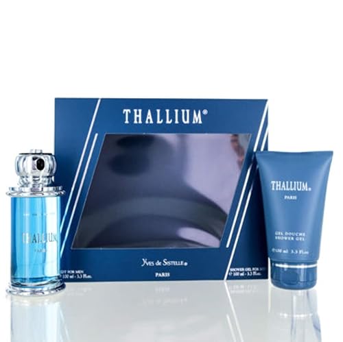 Thallium for Men Gift Set - 3.4 oz EDT Spray + 3.4 oz Shower Gel