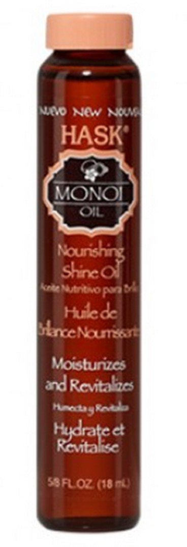 Hask Monoi Nourishing Shine Oil, .63 oz (Pack of 4)