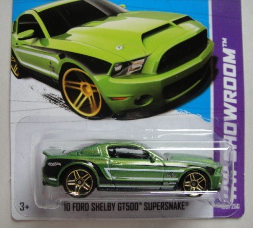 HOT WHEELS HW SHOWROOM GREEN '10 FORD SHELBY GT500 SUPERSNAKE 155/250