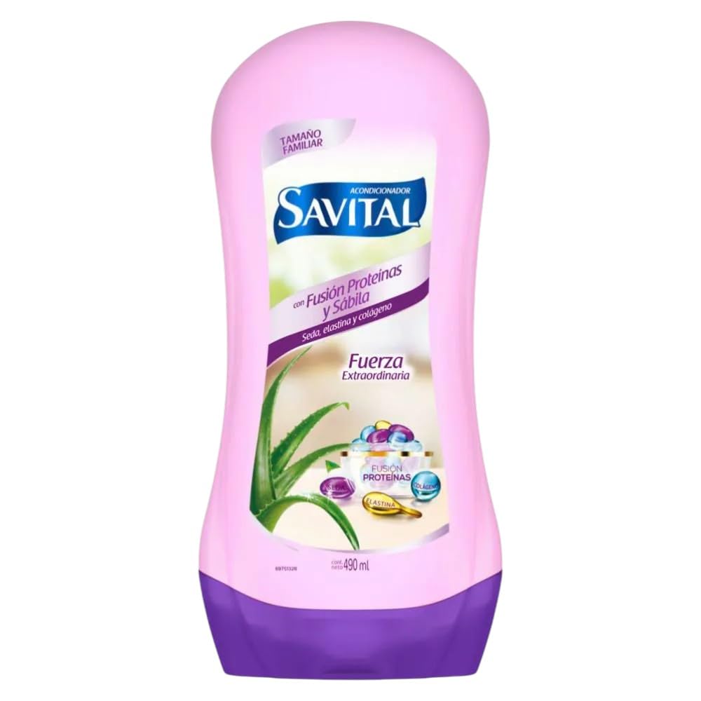 Savital Shampoo (510ml) and Conditioner (490ml) Set with Protein Fusion and Aloe - Daily Hair Care Duo for Soft, Smooth, and Manageable Hair