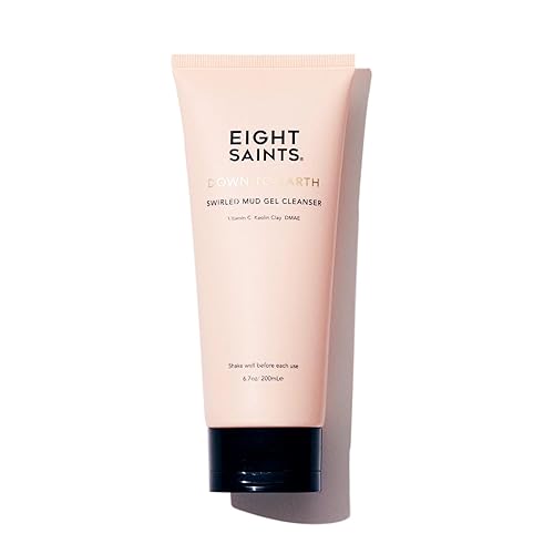 Eight Saints Down To Earth Mud Gel Face Wash, Natural and Organic, Gentle and Effective Daily Anti Aging Facial Cleanser, Makeup Remover, Nourishing