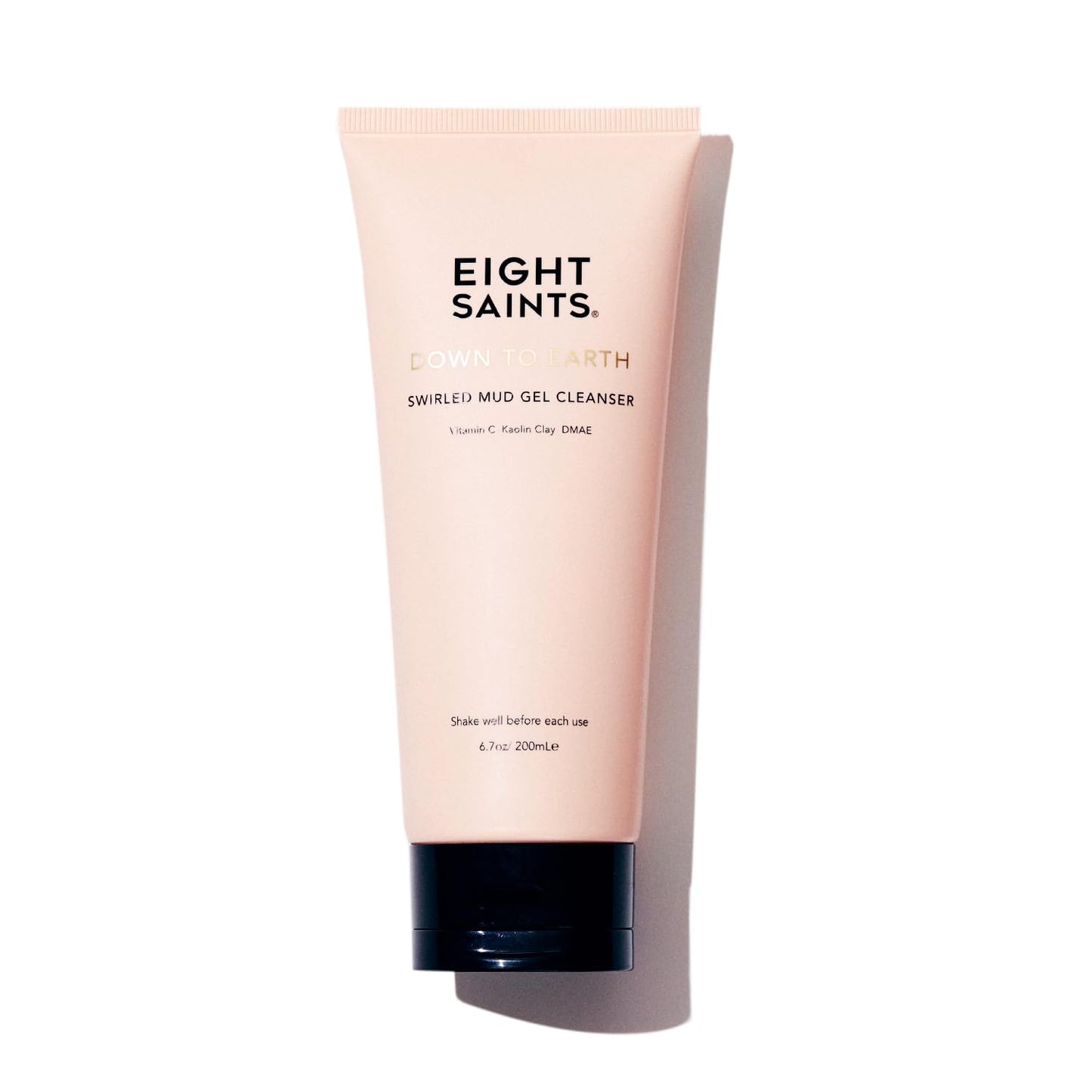 Eight Saints Down To Earth Mud Gel Face Wash, Natural and Organic, Gentle and Effective Daily Anti Aging Facial Cleanser, Makeup Remover, Nourishing