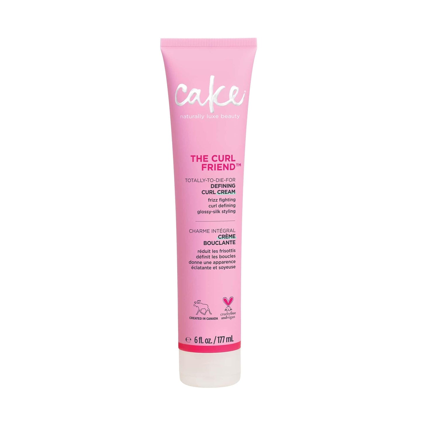 Cake Beauty Curl Defining Cream, The Curl Friend - Moisturizes and Defines Curls - For Frizz Control & Detangling - Avocado Oil, Soybean Oil & Shea
