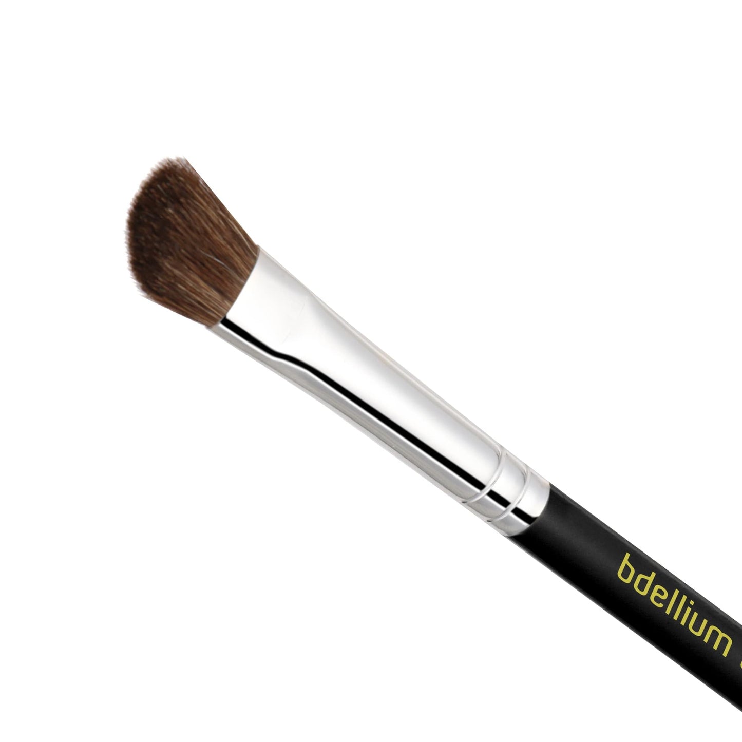 Bdellium Tools Professional Makeup Brush - Maestro Series 766 Angled Shadow - With Soft Natural Fibers, For Applying Eyeshadow (Black, 1pc)