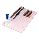 Acrylic Eyelash Grafting Pallet, Lash Tile holder, Bigger Size Glue Cups Eyelash Extensions Storage Gasket Pads with Magnetic Suction for 2 Tweezers