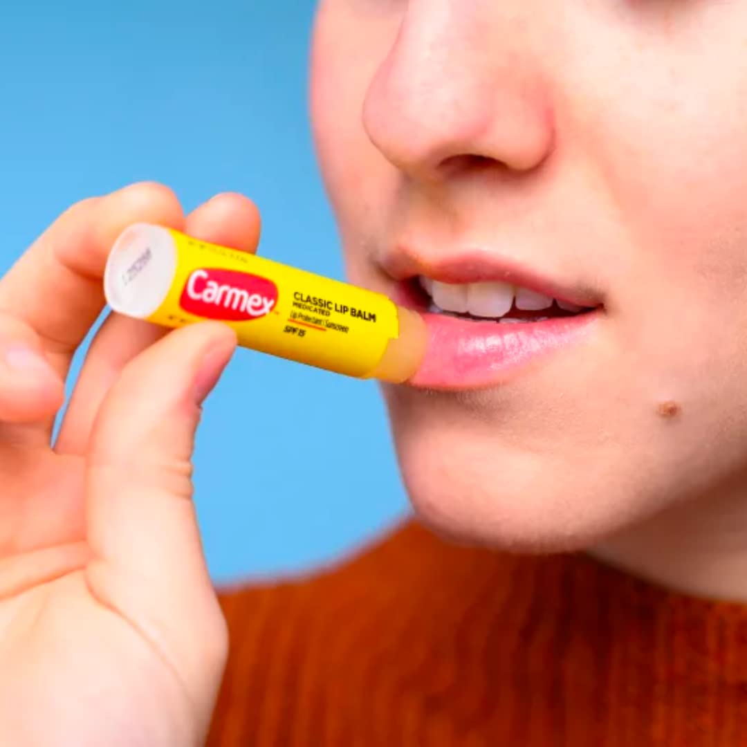 Carmex Cold Sore Relievers Carmex Daily Care Moisturizing Lip Balm Strawberry Spf 15, 0.15 Oz