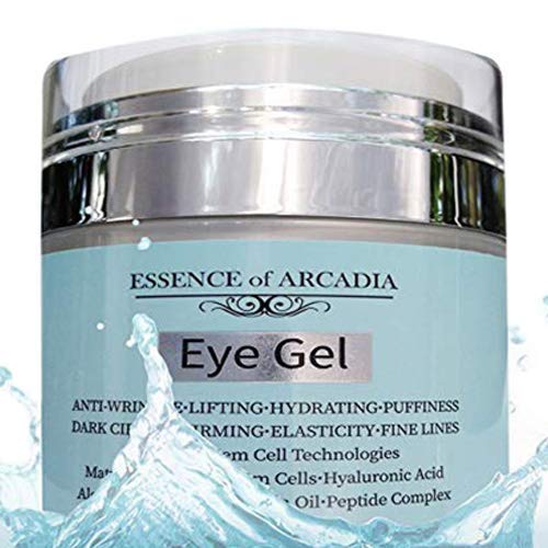 Eye Gel, for Dark Circles, Puffiness, Wrinkles, Skin Firming and Bags - Effective Anti-Aging Eye Gel for Under and Around Eyes including Crows Feet