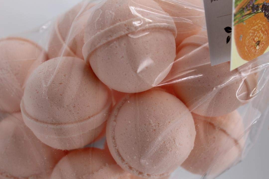 SpaPure GEORGIA PEACH Bath Bomb -14 Bath Fizzies with Shea Butter, Ultra Moisturizing (12 Oz) ...Great for Dry Skin (Georgia Peach FBA)