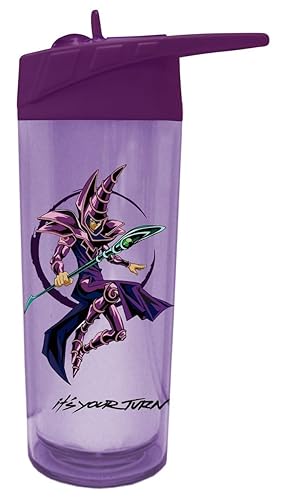 Surreal Entertainment Yu-Gi-Oh! Water Bottle with Character Design, 32 oz, Purple