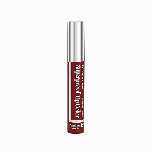 NICKA K NEW YORK Superproof Long-Lasting Lip Color, High Performance, Full Pigment, Glossy Finish (Espresso Kisses)