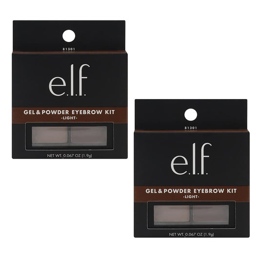 Pack of 2 e.l.f. Gel & Powder Eyebrow Kit, Light 813012