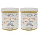Peruvian white Braid, Loc, and Edge Gel EXTRA HOLD for Relaxed & Natural Hair, 16 oz. (Lemongrass) (Pack of 2)