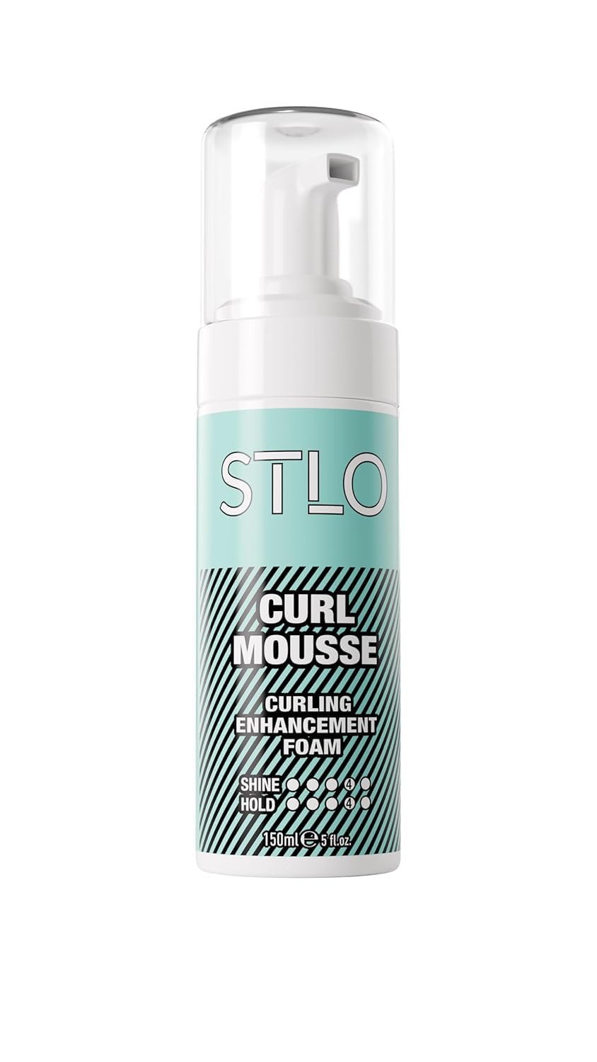 STLO Mousse for Perfect Curls - Radiant Shine with Frizz Control - Lightweight Moisturizing Foam