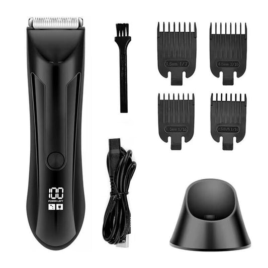 QDKVTNDJZ Hair Clippers for Men, Electric Body Trimmer Shaver Waterproof Groin for Ball USB Recharge Dock Grooming Kit Beauty and Personal Care QDKVTNDJZ