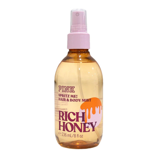 Victoria's Secret Pink Hair & Body Mist 8 Fl Oz (Rich Honey)