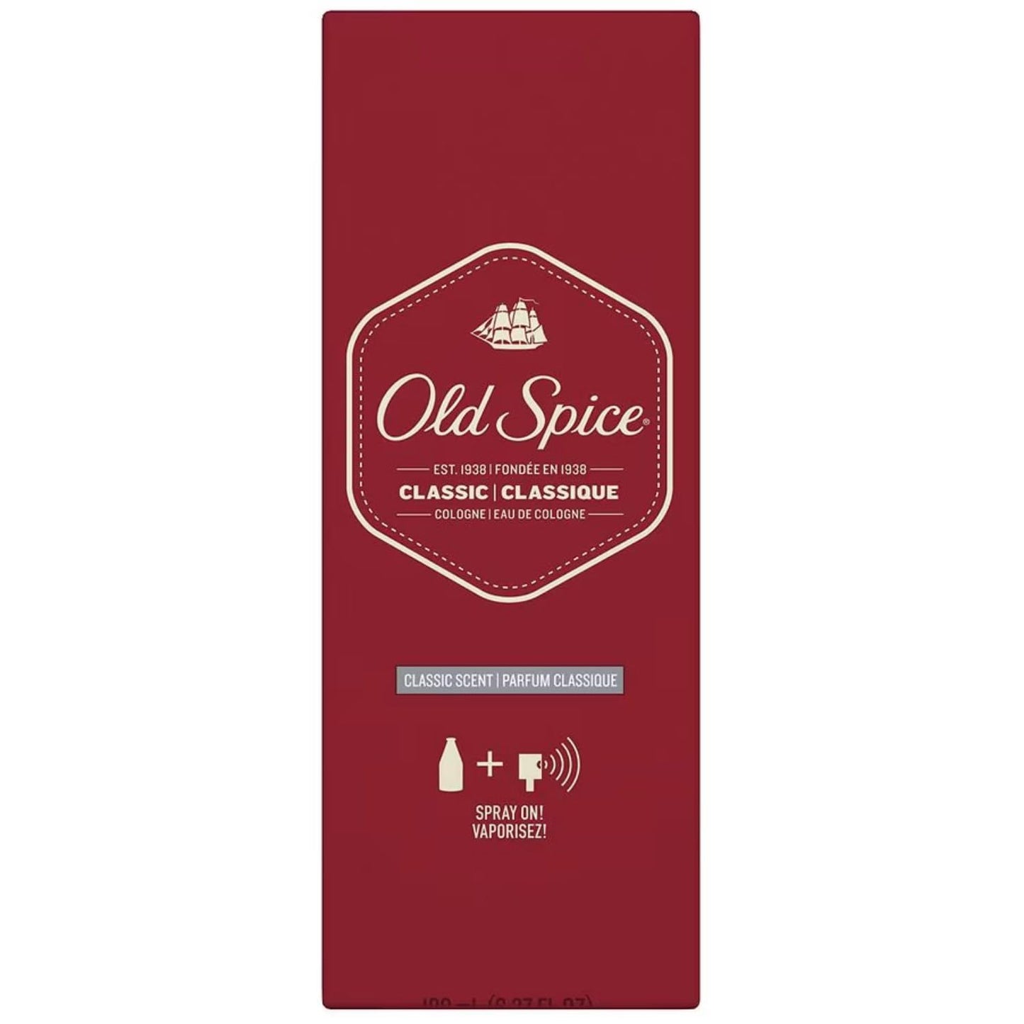 Old Spice Classic Cologne Spray 6.37 Oz