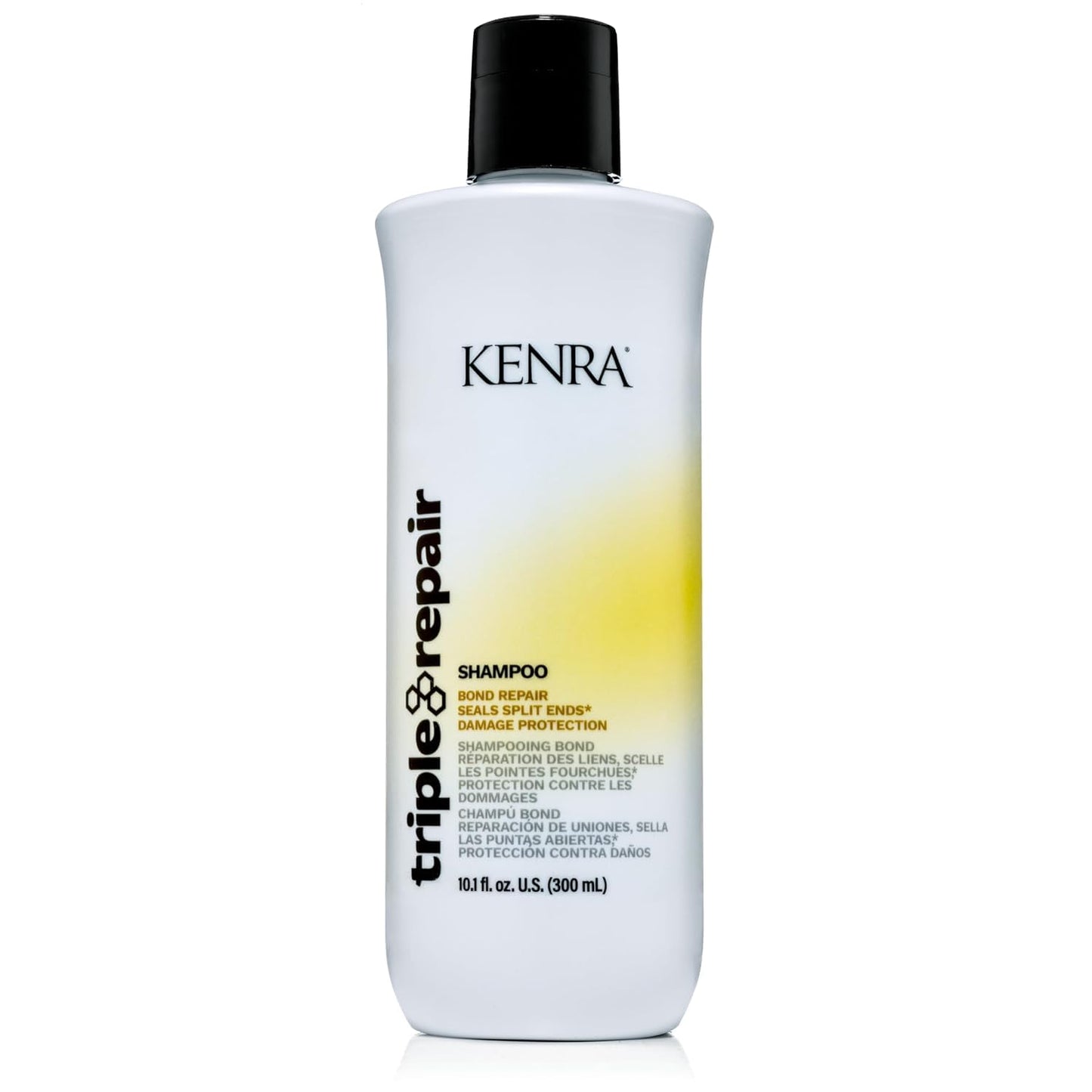 Kenra Triple Repair Shampoo/Conditioner Set | Targets & Repairs Weak or Broken Bonds | Split Ends | Damaged Hair | Bond Builder | Sulfate-Free | 10.1