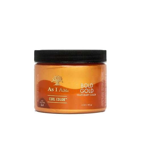 As I Am Curl Color - Bold Gold - 6 oz - Temporary Color & Curling Gel - Medium Hold - Vegan & Cruelty Free