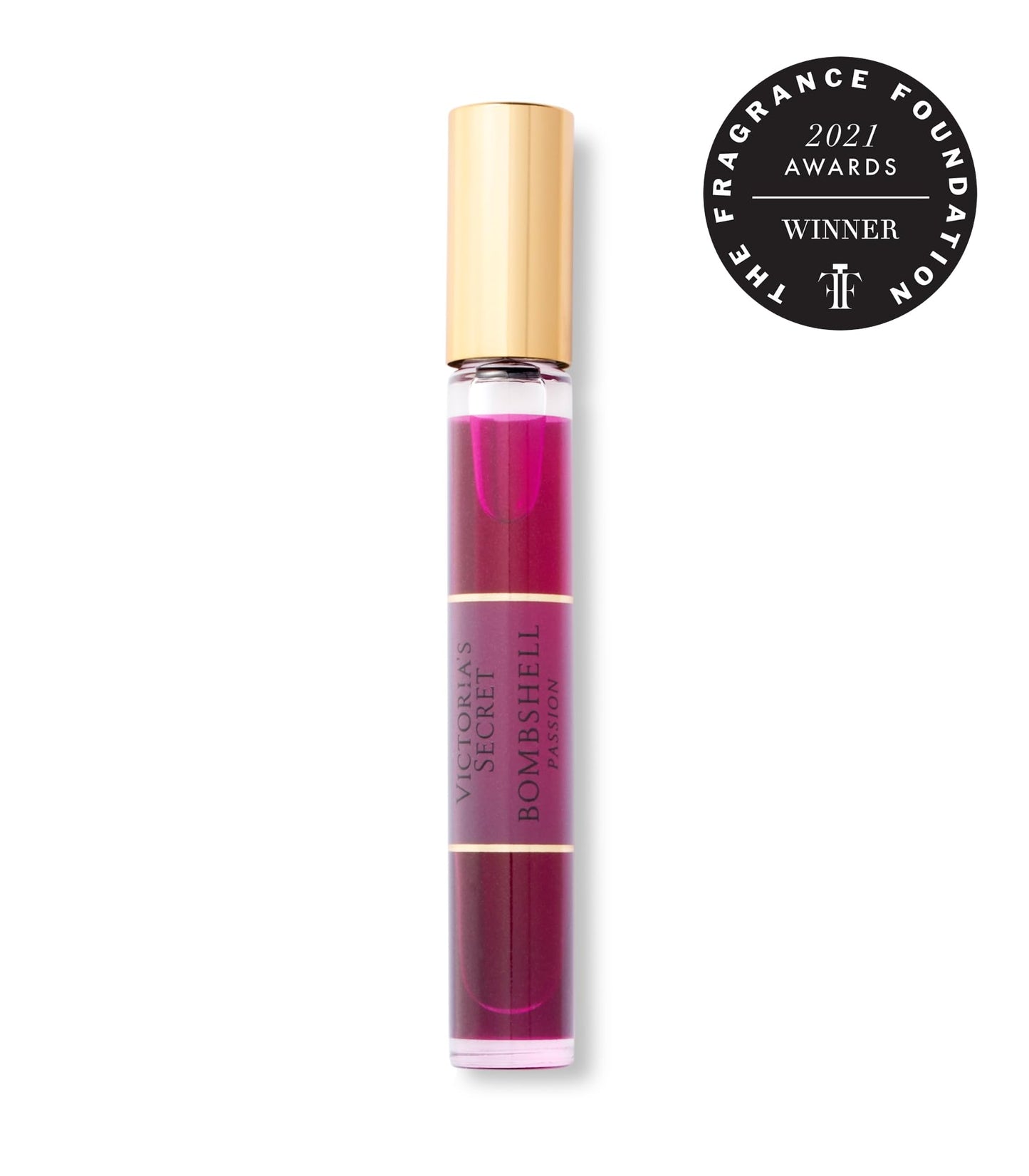 Victoria's Secret Bombshell Passion Eau de Parfum Rollerball, Notes of Sparkling Cassis, Queen Peony & Fuchsia Rose, Travel Size Mini Perfumes for