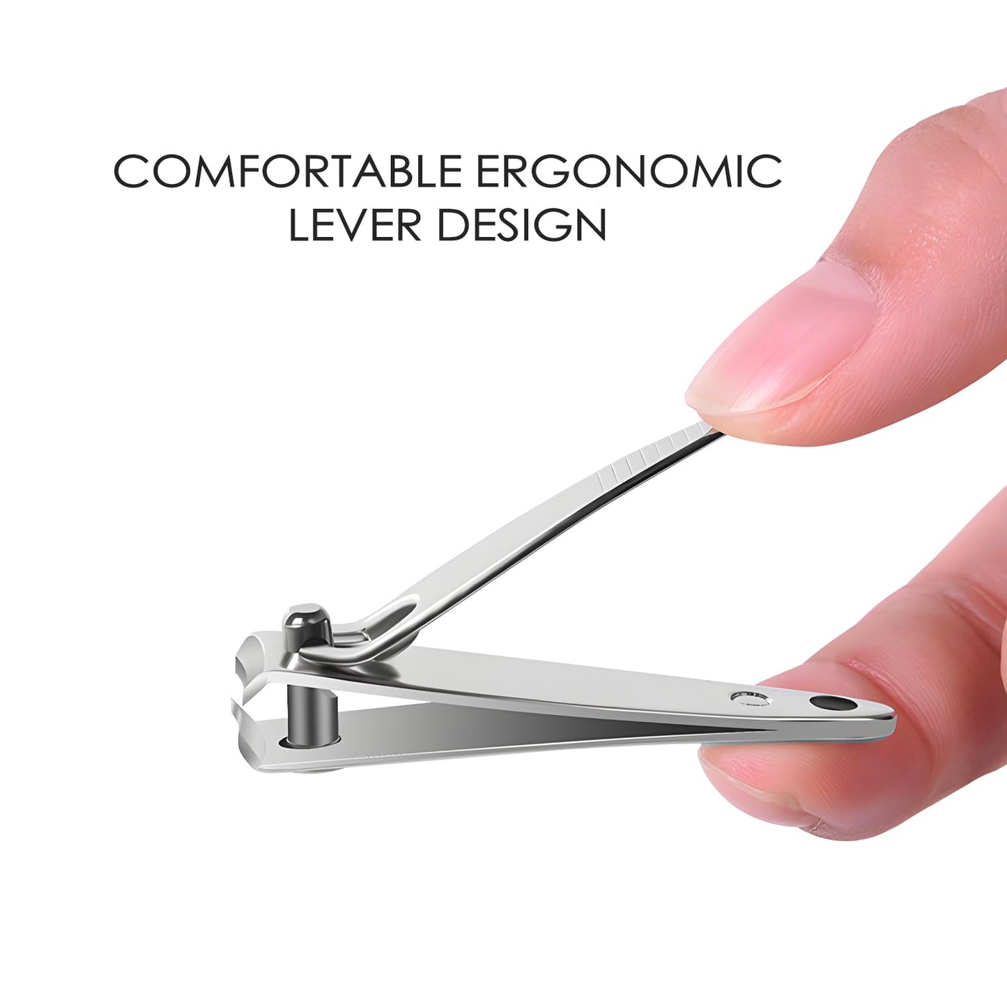 Ayearparty 120 Pieces Nail Clipper Set Flat Toenail Clippers Stainless Steel Fingernails Manicure Pedicure Sturdy Silver Small Trimmer Portable Bulk