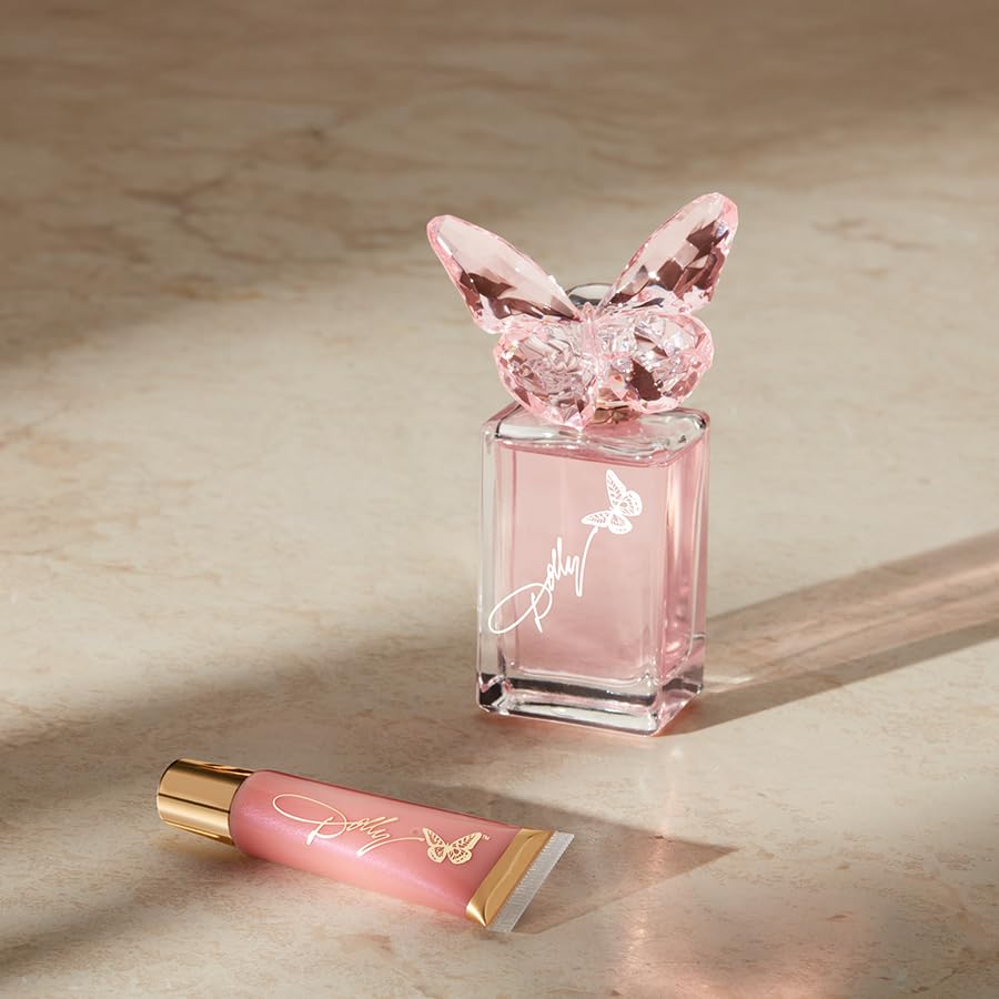 Dolly Parton Scent from Above Perfume and Lip Gloss - Eau de Toilette Spray for Women - Floral, Fruity, Casual & Feminine Perfume with Notes of