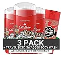 Old Spice Aluminum Free Deodorant for Men, 24/7 Odor Protection, 24/7 Freshness & Lasting Scent, Bearglove Scent, 3.0 oz with Travel Size Swagger Body